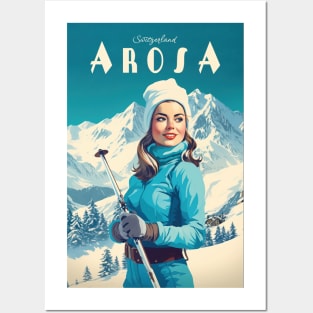 Arosa, Switzerland, Ski Poster Posters and Art